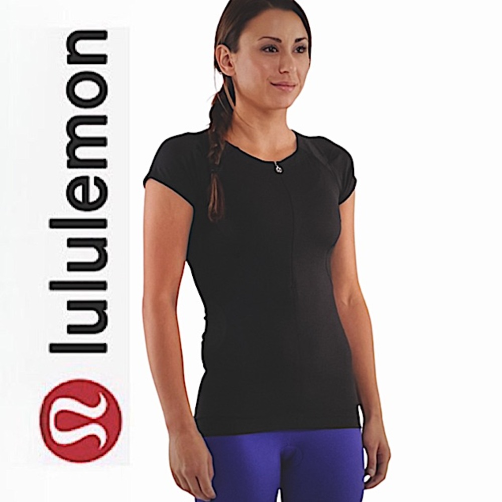 Lululemon Presta Short Sleeved Jersey w/half Front Zip